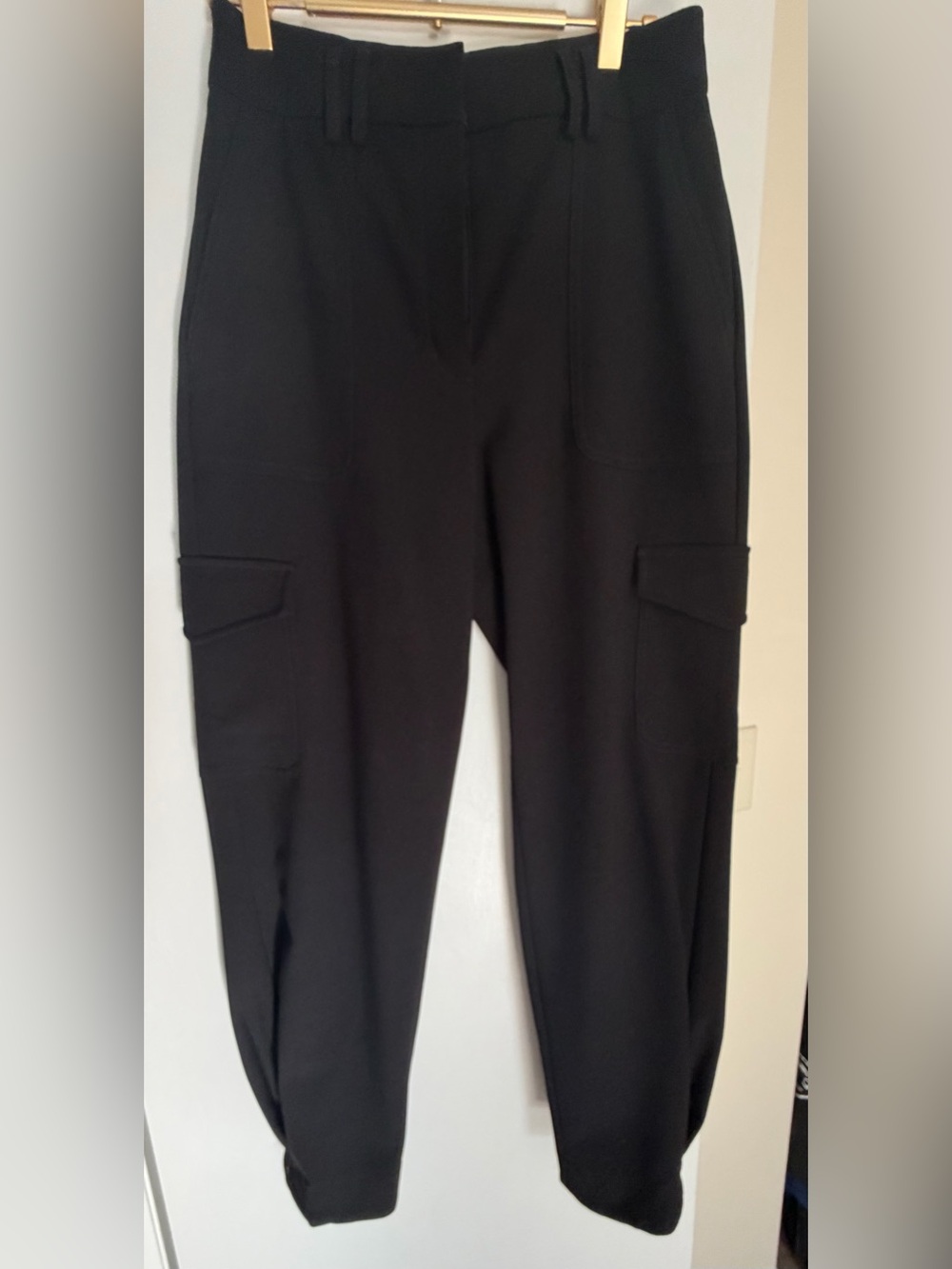 Black Women's Cargo Jogger Dress Pant